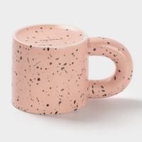 Кружка Доляна "Сплэш" 14х8,7х8 см, цвет персиковый