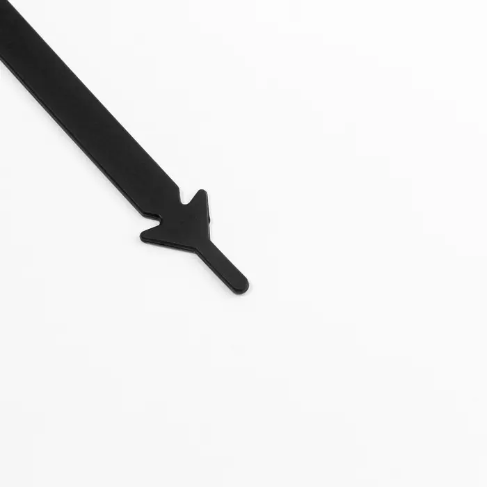 Шнурки для обуви, 6 шт., силиконовые, плоские, 13 мм, 9 см, чёрные