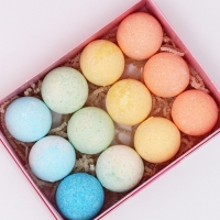 Набор бомбочки для ванны ЧИСТОЕ СЧАСТЬЕ &laquo;Вдохновляй красотой!&raquo;, 12х40 г, МИКС