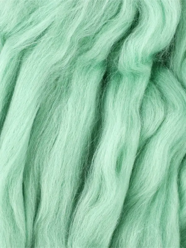 Шерсть для валяния 100% полутонкая шерсть 50 гр (107 ментол)