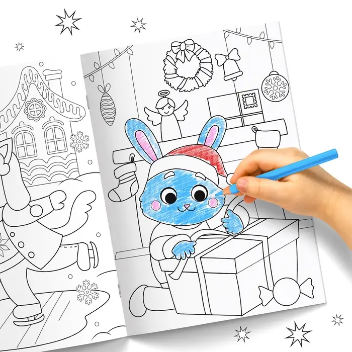 Раскраска &laquo;Новогодняя суперраскраска&raquo;, А4, 16 стр.