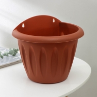 Кашпо настенное &laquo;Фелиция&raquo;, 3,4 л, цвет терракотовый