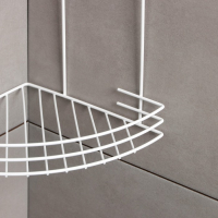 Полка для ванной угловая 2-х ярусная, 19&times;30 см, цвет белый