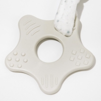 Комфортер - игрушка &laquo;Серый мишка&raquo;, погремушка, прорезыватель, цвет серый, Крошка Я