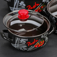 Набор эмалированных кастрюль &laquo;Болоньезе&raquo;, 3 предмета: 2 л, 3 л, 4 л, d=20,5 см, 23 см, 26 см, индукция