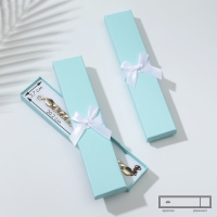 Коробочка подарочная под браслет/цепочку/часы &laquo;Тиффани&raquo;, 21&times;4 (размер полезной части 20,2&times;3,7 см), цвет бирюзовый