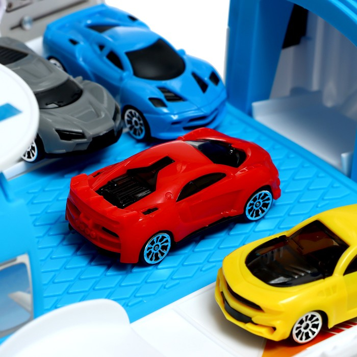 Самолёт - парковка &laquo;Авиабаза&raquo;, с 4 машинками и вертолётом