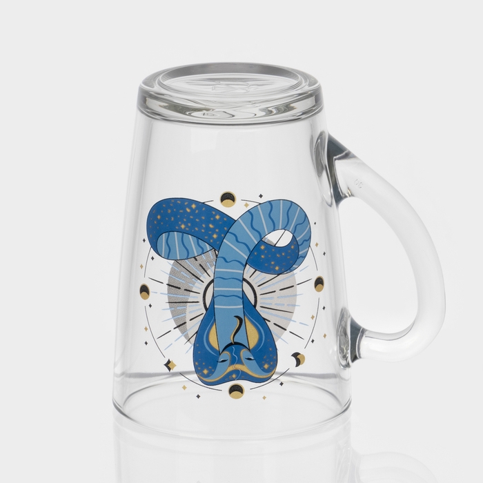 Кружка стеклянная кофейная &laquo;Мистические змеи&raquo;, 300 мл, МИКС