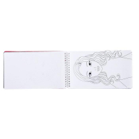 Книга с наклейками и трафаретами &laquo;Альбом визажиста&raquo;