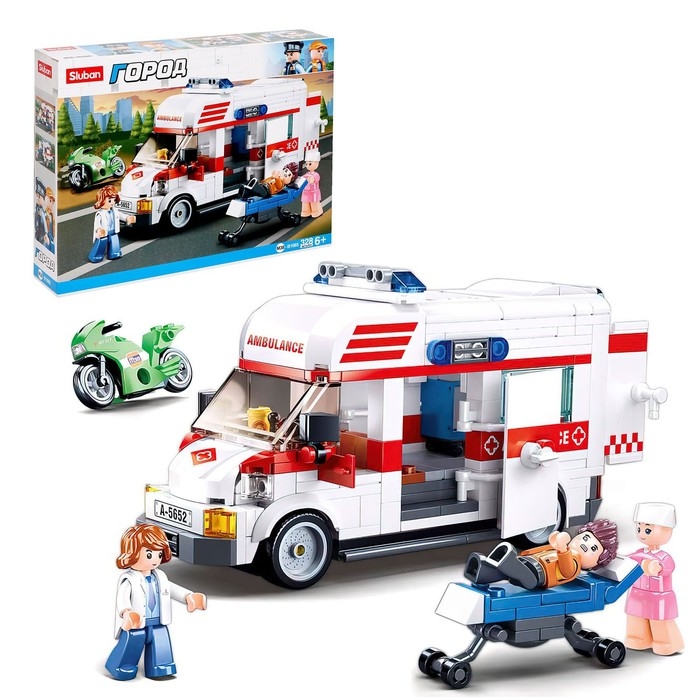 Конструктор Город &laquo;Скорая помощь&raquo;, 328 деталей