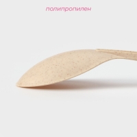 Ложка гарнирная Доляна &laquo;Беж&raquo;, 28,5 см, цвет бежевый