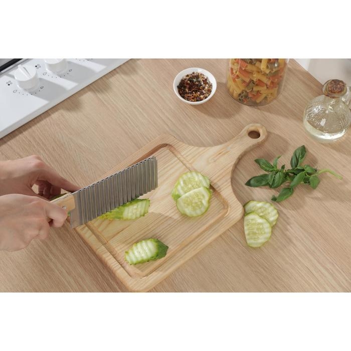 Нож для фигурной резки Доляна, 27&times;6 см, цвет серебристый