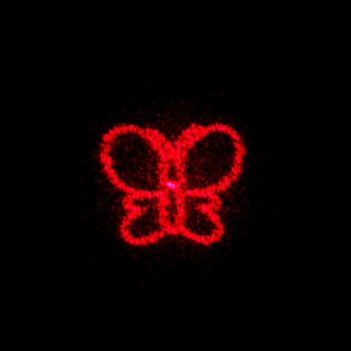 Лазерная указка, 5 видов луча, 3 LR44, красный луч, 6.8 х 1.3 см