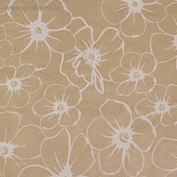 Бумага упаковочная крафт "Анемоны", 0,72 х 10 м, 40 гр/м2
