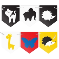 Контрастные картинки для новорождённых &laquo;Животные&raquo;, 10 карт, 0+