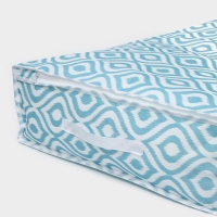 Кофр для хранения вещей Доляна &laquo;Лагуна&raquo; с ПВХ-окном, 45&times;30&times;20 см, цвет бирюзовый