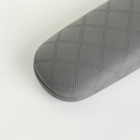 Футляр для очков на хлопушке, длина 16 см, цвет серый