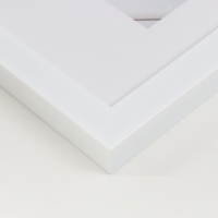 Фоторамка пластик "МИРАМ" 20х25 см, 641861-7, белый (пластиковый экран)