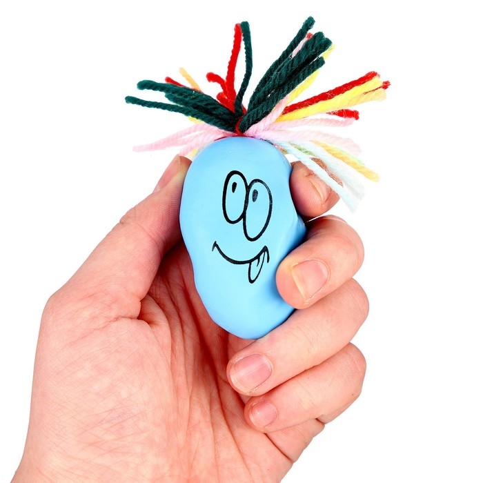 Антистресс сквиш мялка капитошка &laquo;Давай играть!&raquo;, с мукой, цвета МИКС, в шоубоксе