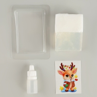 Мыло с картинкой своими руками на новый год &laquo;Малыш оленёнок&raquo;, новогодний набор для творчества