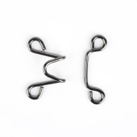 Крючок для сужения пояса, 1 шт = 10 частей, 5 &times; 5 см, цвет чёрный