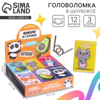 Головоломка &laquo;Вжух! И готово&raquo;, металл, микс, в шоубоксе