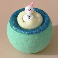 Бомбочка для ванны с игрушкой ЧИСТОЕ СЧАСТЬЕ &laquo;Снеговик&raquo;, 130 г, Новый Год