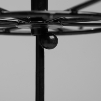 Вертушка, 2 яруса по 8 крючков, 21,5&times;21,5&times;41 см, цвет чёрный