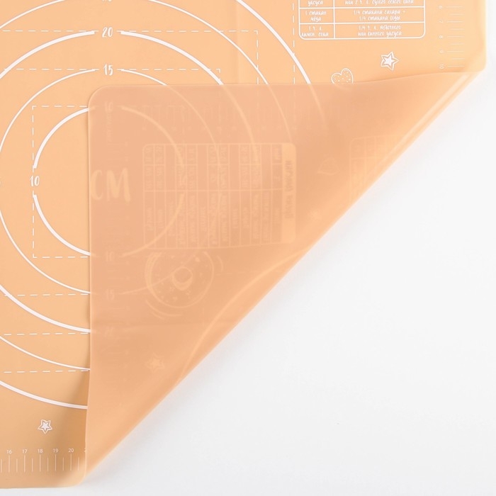 Силиконовый коврик для выпечки &laquo;Сладкая булочка&raquo;, 50 х 40 см