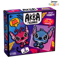 Аквамозаика &laquo;Стич с подружкой&raquo;, более 800 шариков, 2 фигурки