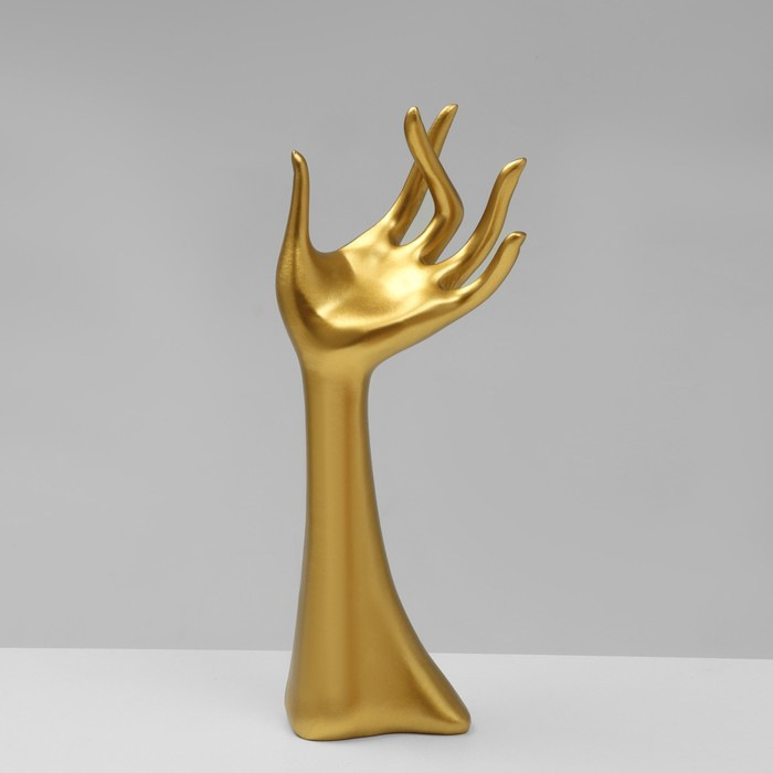 Подставка для украшений &laquo;Рука&raquo; 9,5&times;7&times;24, цвет золото