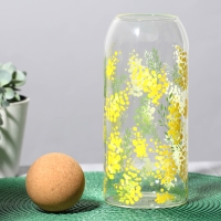 Банка для хранения сыпучих продуктов и круп &laquo;Нежная мимоза&raquo;, 1000 мл