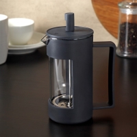 Чайник заварочный френч - пресс &laquo;Футуризм&raquo;, 350 мл, стекло, цвет чёрный