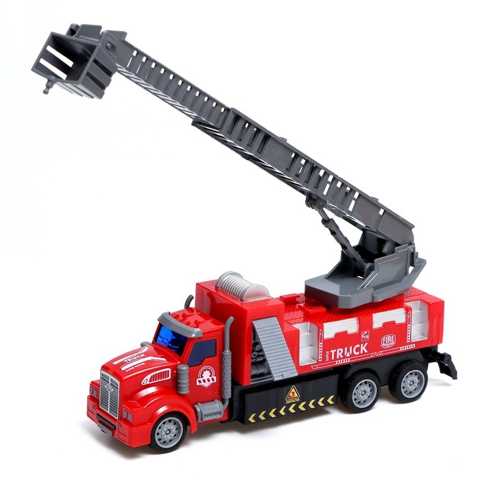 Грузовик радиоуправляемый &laquo;Пожарная служба&raquo;, свет, работает от батареек
