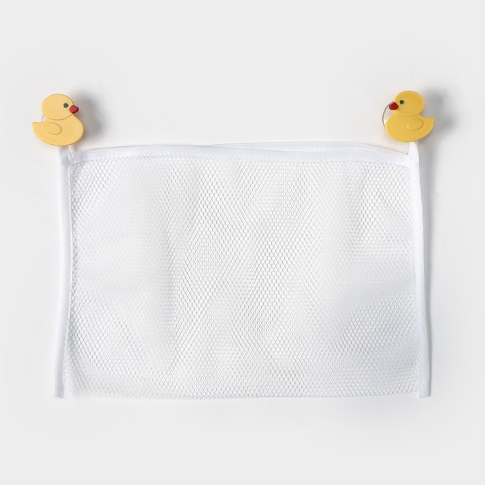 Сетка для игрушек и мелочей на присосках Доляна &laquo;Утята&raquo;, 38&times;27 см