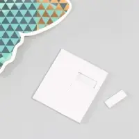 Бабочки картон "Геометрия с золотом" набор 12 шт h=4-10 см