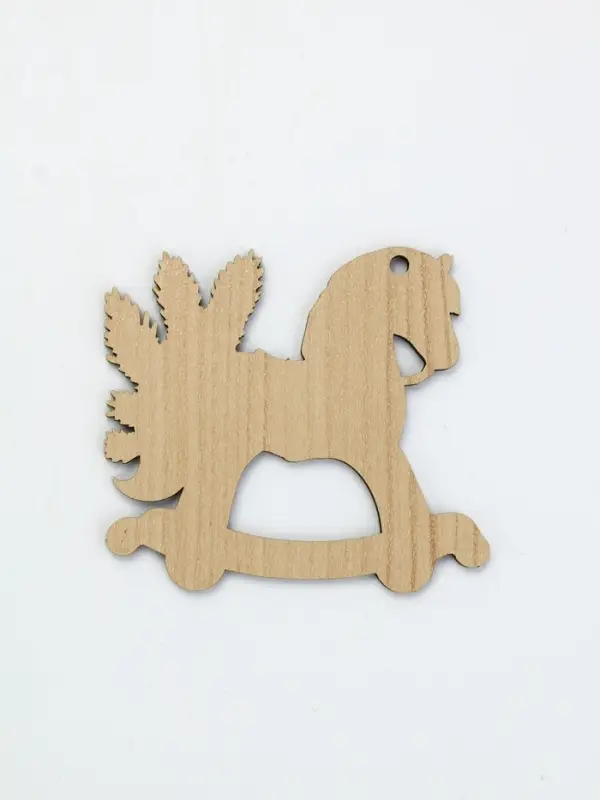 Ёлочная игрушка - подвеска новогодняя &laquo;Лошадка-качели&raquo;, 7.7&times;6.9 см