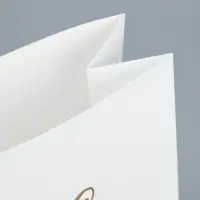 Пакет подарочный без ручек &laquo;С Новым Годом&raquo;, белый, с тиснением, 10&times;19.5&times;7 см