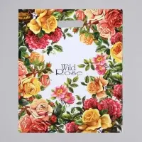 Пакет &laquo;Дикая роза&raquo;, полиэтиленовый с вырубной ручкой, 80 мкм, 40&times;50 см