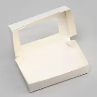 Контейнер на вынос, с окном, белый, 20&times;12&times;4 см