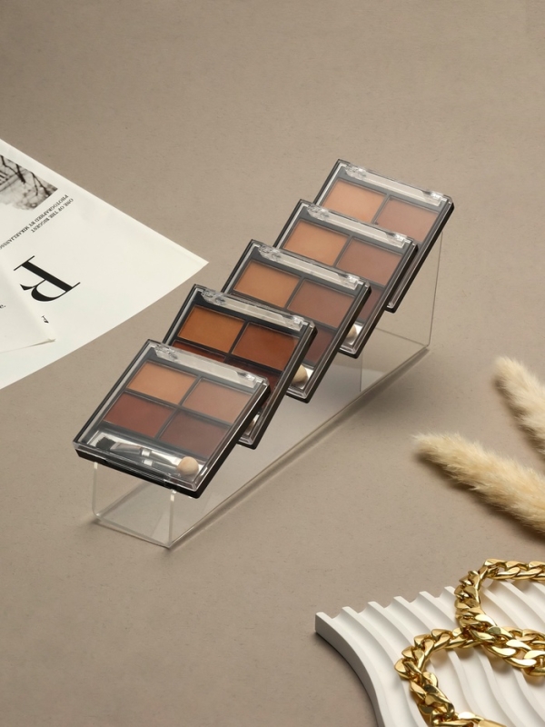 Горка для теней 4*24*7 см, 6 мест,  оргстекло 2 мм, цвет прозрачный В ЗАЩИТНОЙ ПЛЁНКЕ