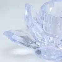 Светодиодная свеча LED "Свеча в лотосе" 3хLR1130, прозрачный 10,5х10,5х4,5 см