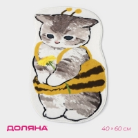 Коврик для дома Доляна &laquo;Крошка Киса&raquo;, 40&times;60 см