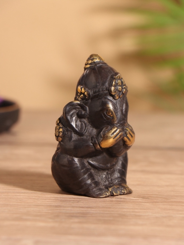 Сувенир бронза "Ганеша" 5х5х8 см