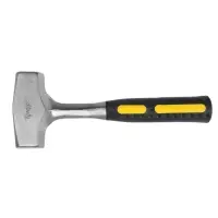 Кувалда ТУНДРА, цельнокованая, квадратный боек, двухкомпонентная рукоятка, 1.5 кг