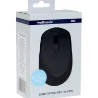 Мышь WELLMADE M03, беспроводная, оптическая, 1200 dpi, голубая