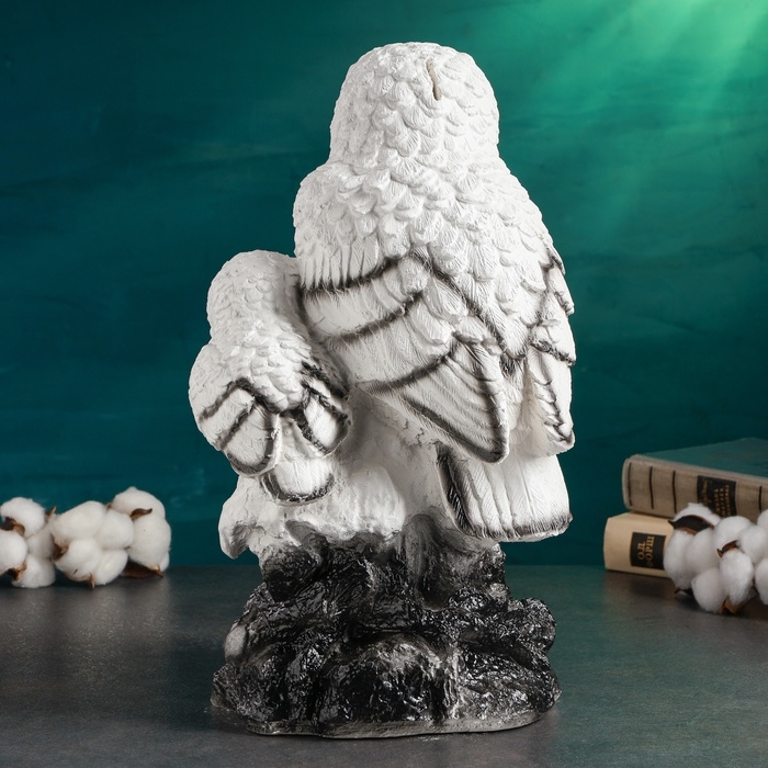 Копилка для денег &laquo;Совы полярные&raquo;, полистоун, 20&times;18&times;33 см