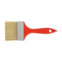 Кисть плоская ЛОМ промо, искусственная щетина, пластиковая рукоятка, 3", 75 мм