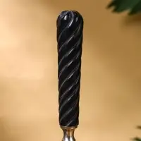 Колокольчик с чёрной ручкой, 18 см, латунь