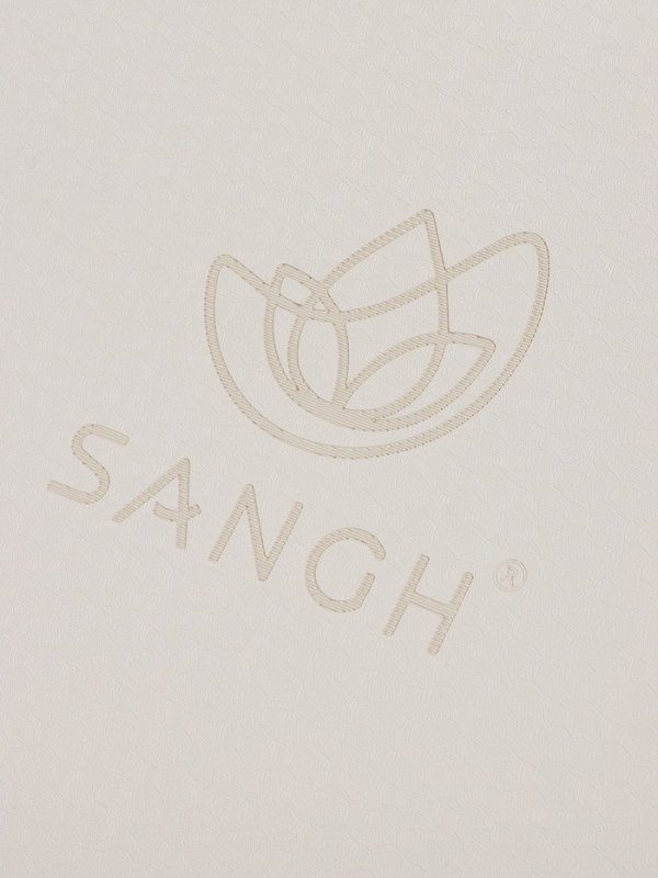 Коврик для йоги и фитнеса Sangh, 183х61х0,4 см цвет молочный/светло-коричневый